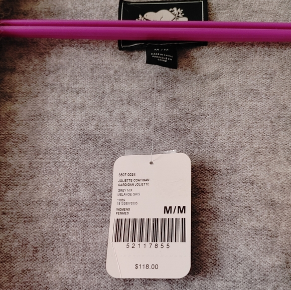 Oversized Roots Joliette Coatigan in Grey Mix - Picture 5 of 7